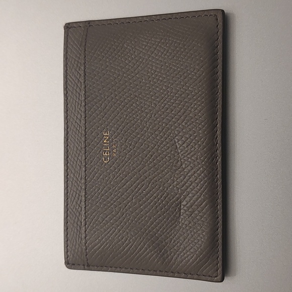 CELINE Card Holder Taupe color Used - Picture 1 of 9